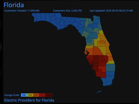 Florida Power Outage Map, Update as Hurricane Ian Leaves 2M Without Power