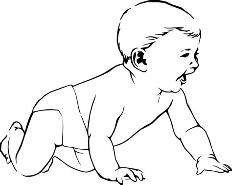 Infant Crawl Clip Art at Clker.com - vector clip art online, royalty free & public domain