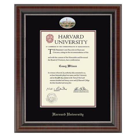 Official Harvard Diploma Frame, the Cameo- Graduation Gift Selection