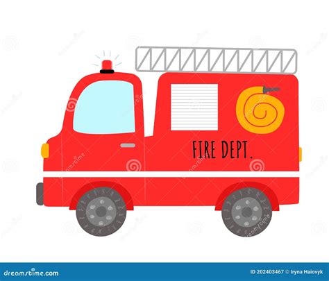 Vector Cartoon Fire Truck Royalty Autos Cartoons Pint - vrogue.co