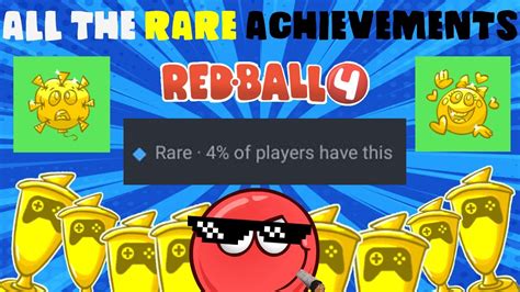 All The RARE Achievements - Red Ball 4 (English / Português / Espanõl) - YouTube