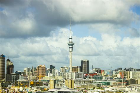 Skyline, sky, and clouds of Auckland, New Zealand image - Free stock ...