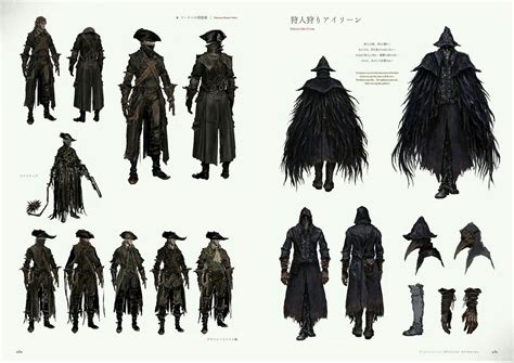 Bloodborne Concept Art - Yharnam Hunter Attire & Eileen the Crow Concept Art | Bloodborne ...