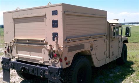 WarWheels.Net- M1152A1 ECV HMMWV with SECM Shelter & B2 Armor Photos