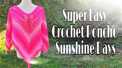 Easy Crochet Poncho Tutorial / Bag O Day Crochet - YouTube