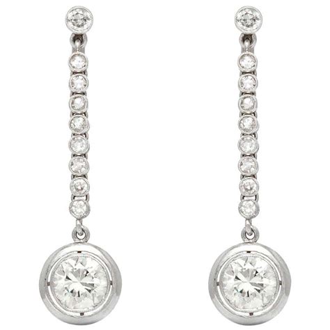 Diamond Drop Earrings For Sale at 1stDibs