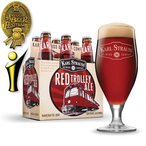 Red Trolley Ale - Karl Strauss Brewing Company | Brewing company, Malt ...