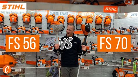 Stihl FS 56 vs FS 70 String Trimmer Comparison - YouTube