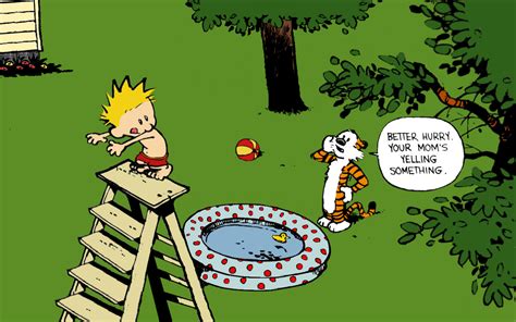 Calvin and Hobbes: Swimming by xX-Pureness-Xx on DeviantArt