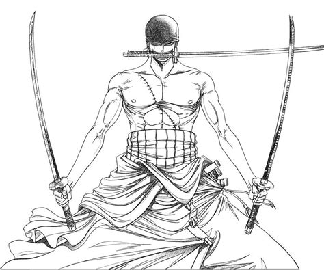 19+ zoro coloring page - LadanLaurina