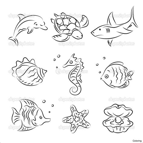 Ocean Animals Drawing at GetDrawings | Free download