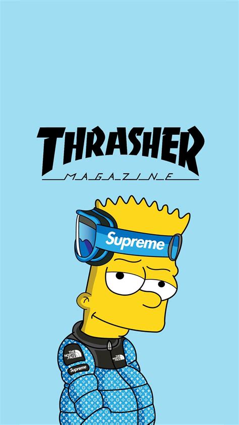 Bart Simpson Cool Supreme Wallpapers / Support us by sharing the content, upvoting wallpapers on ...