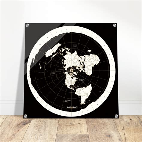 NEW 2023 SUPER HD Gleason's Map on Acrylic in Black and White Flat ...