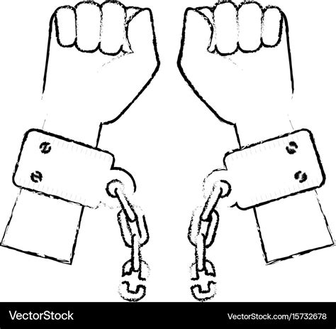 Chain of slavery Royalty Free Vector Image - VectorStock