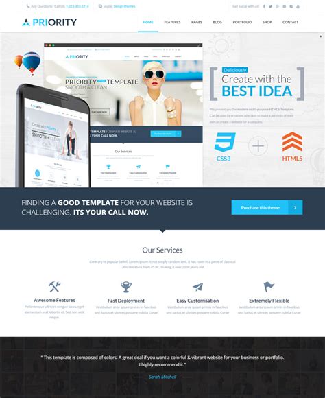 15 + Attractive HTML Templates for your Business