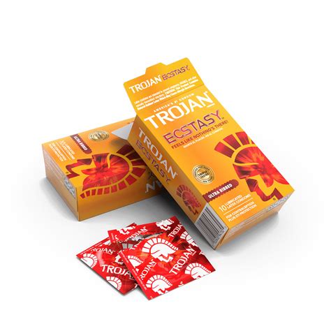 Trojan™ Ecstasy™ Ultra Ribbed | Lubricated Condoms | Trojan™