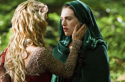 Morgana on the Throne, Emilia Fox, Morgause (Merlin), Katie McGrath ...