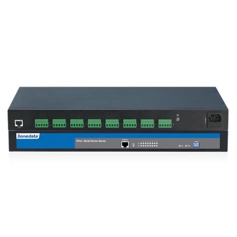 3Onedata NP3008T Rack Mount 8-Port RS232/RS485/RS422 to Ethernet Converter