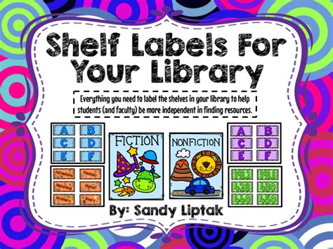 Free Printable Library Shelf Labels