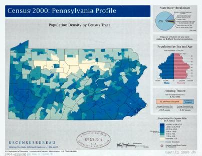 Census 2000--Pennsylvania profile : population density by census tract ...