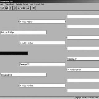 a. Standard Pedigree Tree at Family Tree Maker 2005. | Download ...