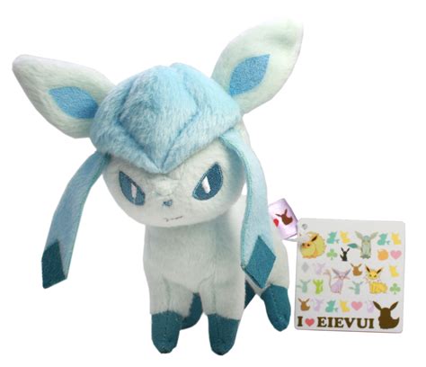 New ~ 5" Glaceon Plush - 48142 - Pokemon I LOVE Eevee Stuffed w Chain Banpresto | eBay