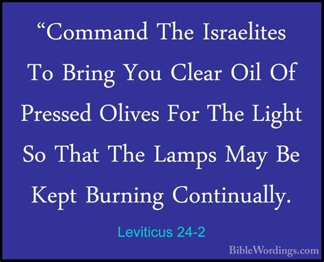 Leviticus 24 - Holy Bible English - BibleWordings.com