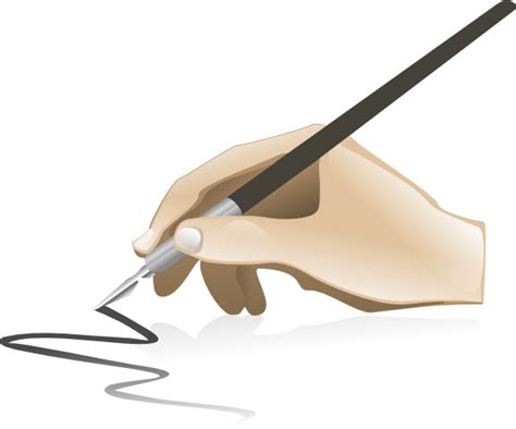 Drawing Hand Clip Art at Clker.com - vector clip art online, royalty free & public domain