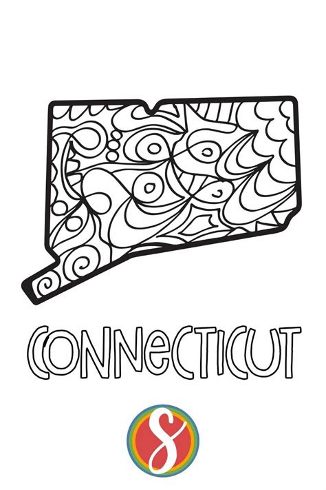 Free Connecticut Coloring Pages — Stevie Doodles