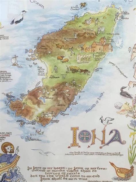 Map of Iona Print – Iona Craft Shop