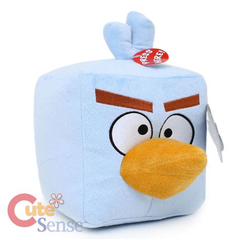 Angry Birds Space Ice Blue Bird Plush Doll 8" Large with SOUND Licensed ...