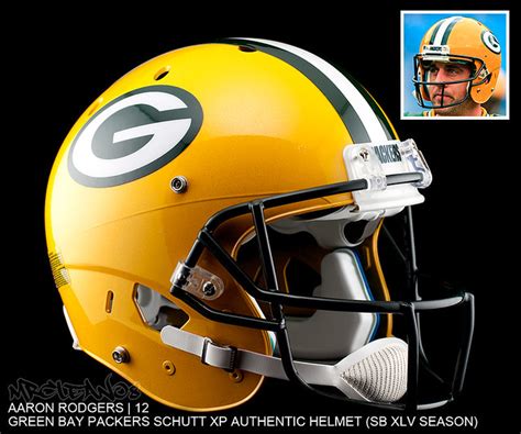 Aaron Rodgers Green Bay Packers Schutt XP Authentic Helmet | Flickr ...