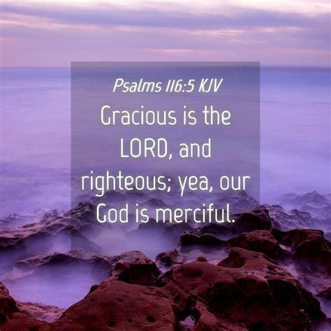 Psalms 116:5 KJV Bible Verse Images