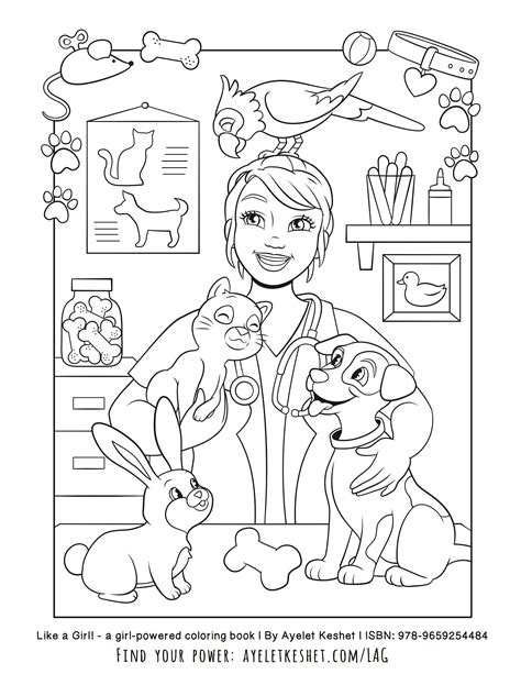 Veterinarian Coloring Pages - clowncoloringpages