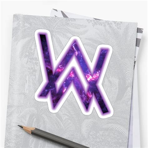 "Alan Walker - Galaxy" Stickers by marshmellofans | Redbubble