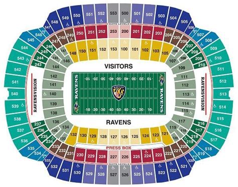 Ravens Seating Chart | Baltimore M&T Bank Stadium Seating Info