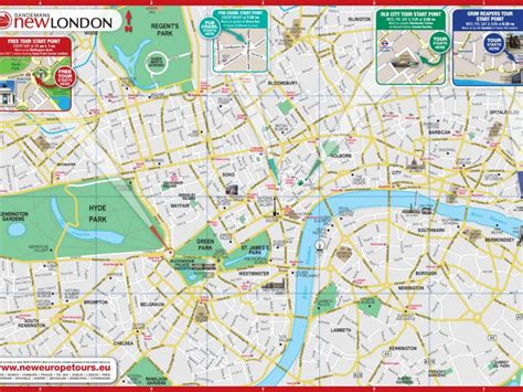 Printable London Walking Map