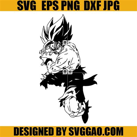 Goku Kamehameha SVG, Goku Super Saiyan SVG