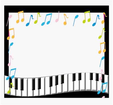 Transparent Music Frame Png - Music Notes Borders And Frames, Png Download - kindpng