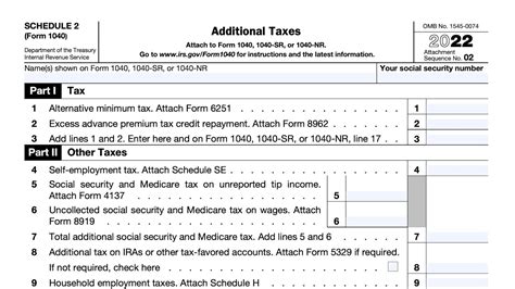 IRS Schedule 2 walkthrough (Additional Taxes) - YouTube