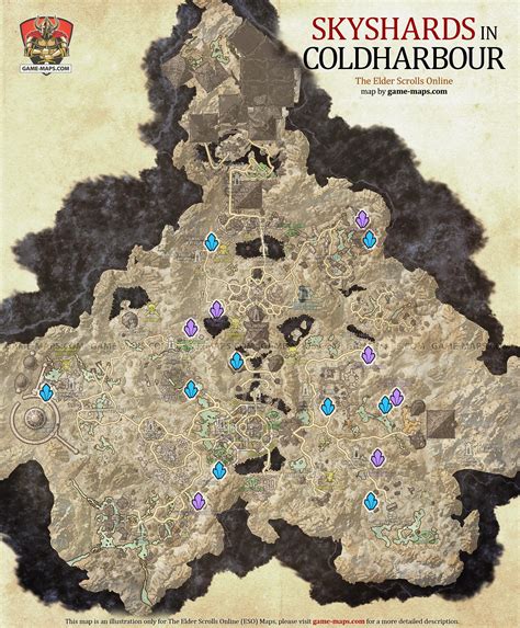 Coldharbour Skyshards Location Map - ESO | game-maps.com