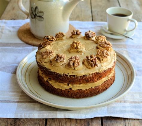 Coffee Walnut Cake - Lavender and Lovage