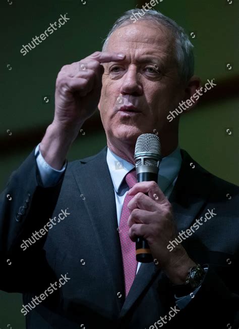 Benny Gantz Former Israeli Army Chief Editorial Stock Photo - Stock ...