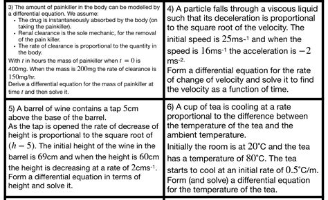 Modelling with Differential Equations – MathematicsAndCoding