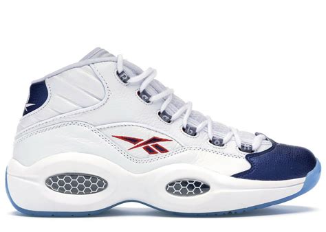 Reebok Question Mid Blue Pearl Toe Allen Iverson Size 11 | Nike shoes ...