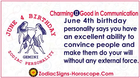 June 4 Zodiac (Gemini) Horoscope Birthday Personality and Lucky Things ...