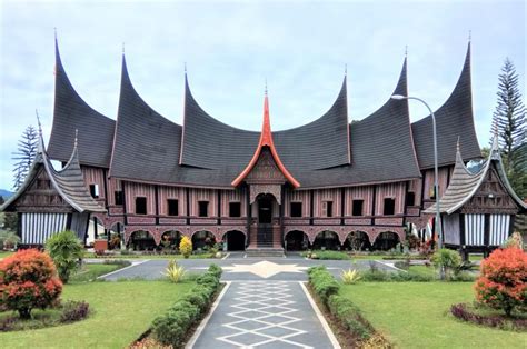 Mewarnai Rumah Adat Minangkabau D Pinterest - Riset