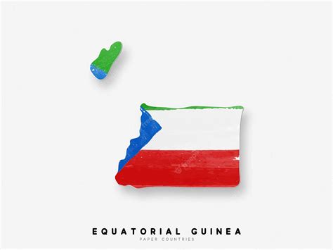 Premium Vector | Equatorial guinea detailed map with flag of country ...