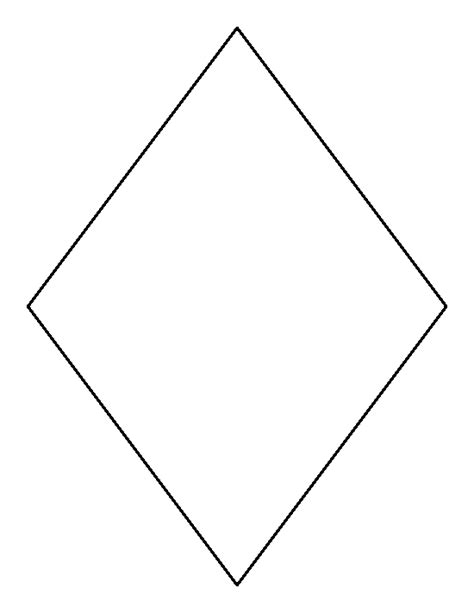 Printable Rhombus Template