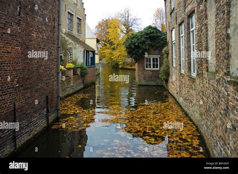 Canal in Bruges - Belgium Stock Photo - Alamy